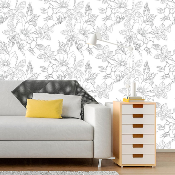 Latitude Run® Huyett Removable Smooth Peel and Stick Wallpaper Panel & Reviews Wayfair